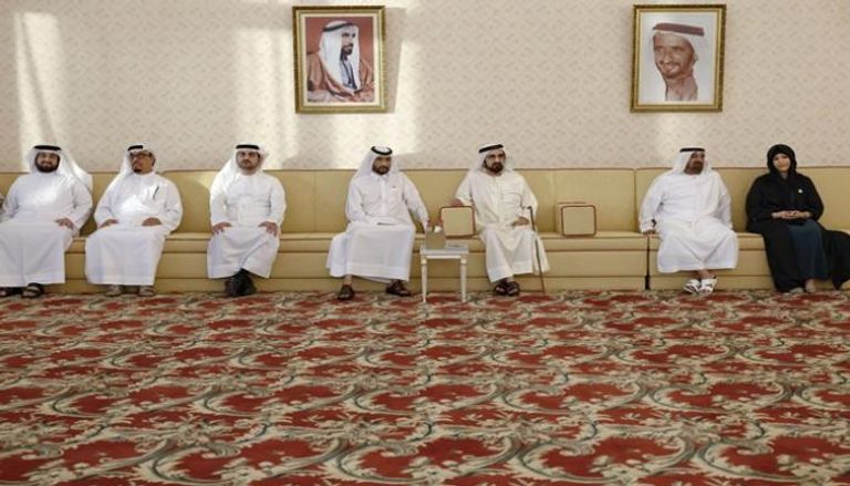 جانب من لقاء الشيخ محمد بن راشد آل مكتوم بجمع من رجال الأعمال والمستثمرين في دبي