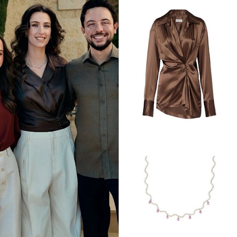 إطلالة الأميرة رجوة في عيد ميلاد الأميرتين سلمى وإيمان