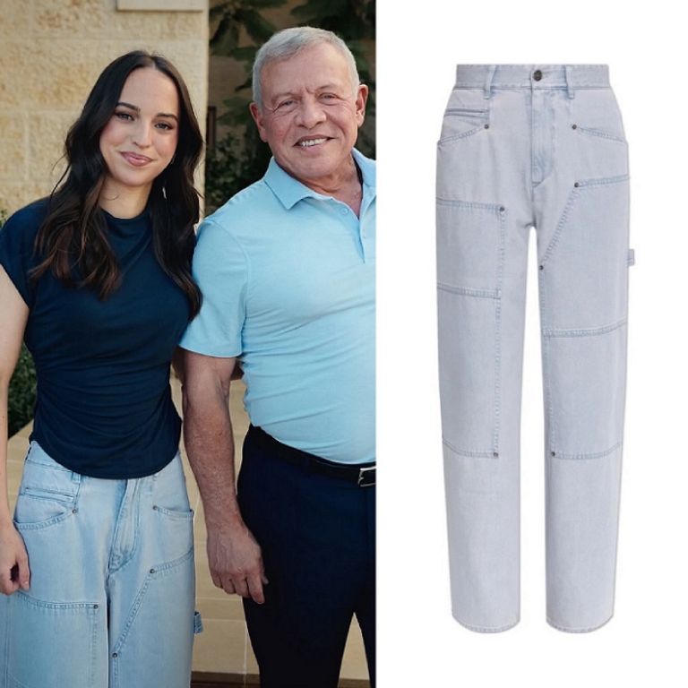 إطلالة الأميرة رجوة في عيد ميلاد الأميرتين سلمى وإيمان