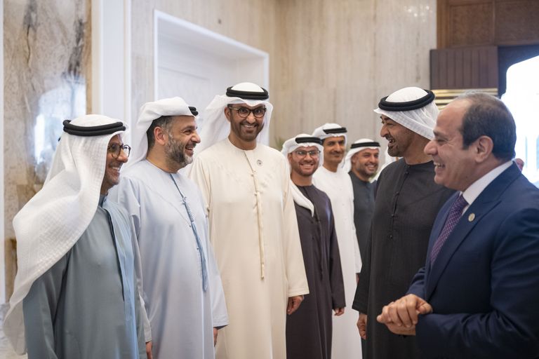 الشيخ محمد بن زايد آل نهيان والرئيس السيسي