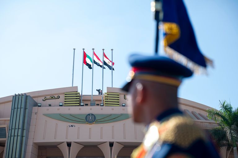 الشيخ محمد بن زايد آل نهيان والرئيس السيسي
