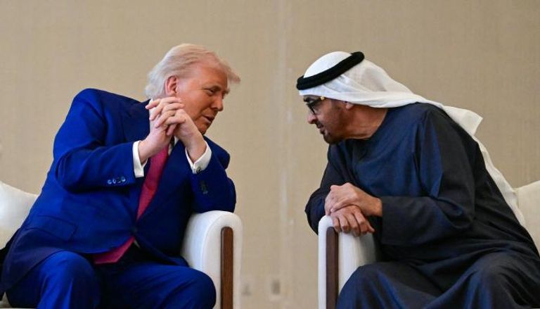 الشيخ محمد بن زايد آل نهيان رئيس دولة الإمارات ودونالد ترامب