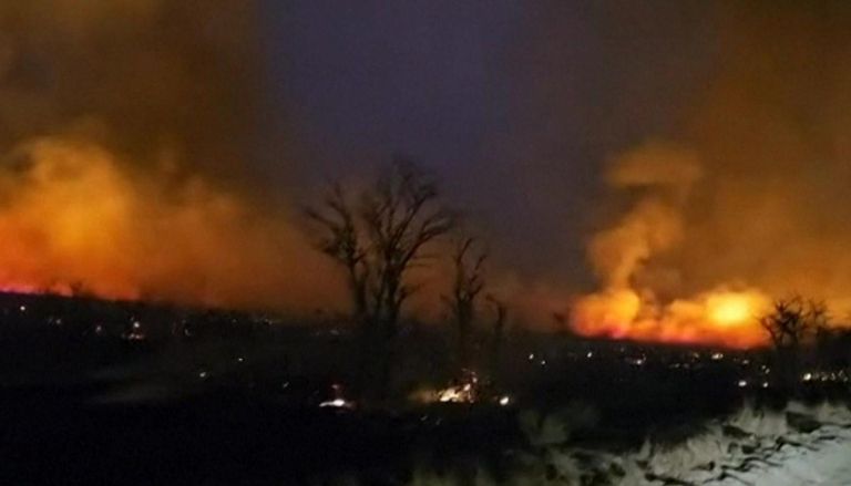 تفاصيل حريق محمية إيتوشا بناميبيا