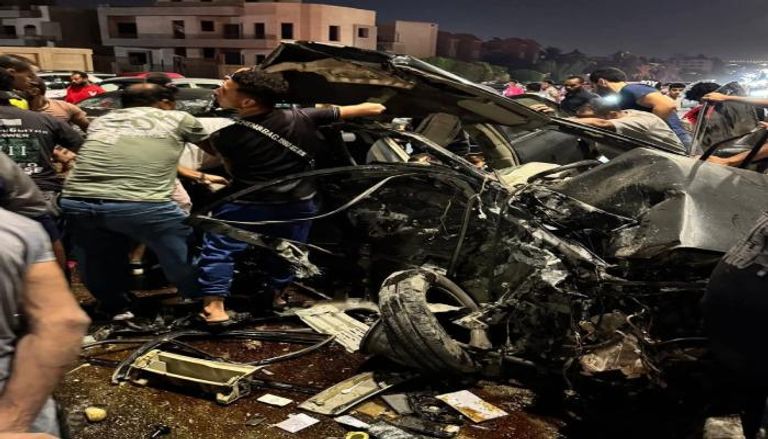 حادث سير مروع في التجمع الخامس بمصر