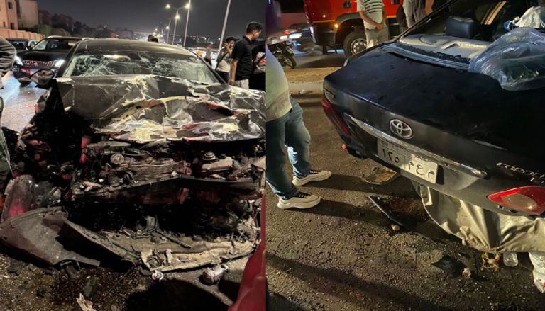 حادث سير مروع في التجمع الخامس بمصر