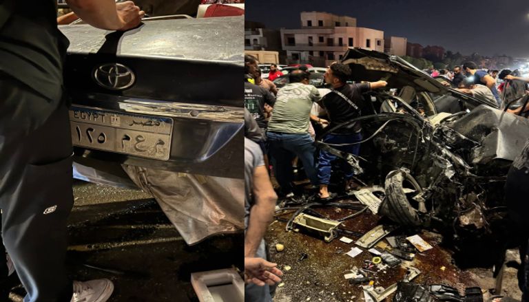 حادث سير مروع في التجمع الخامس بمصر