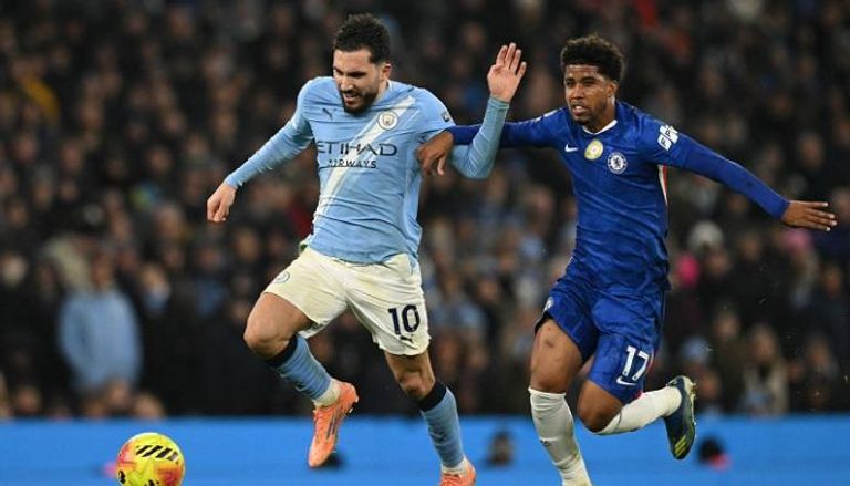 من مباراة تشيلسي ومانشستر سيتي
