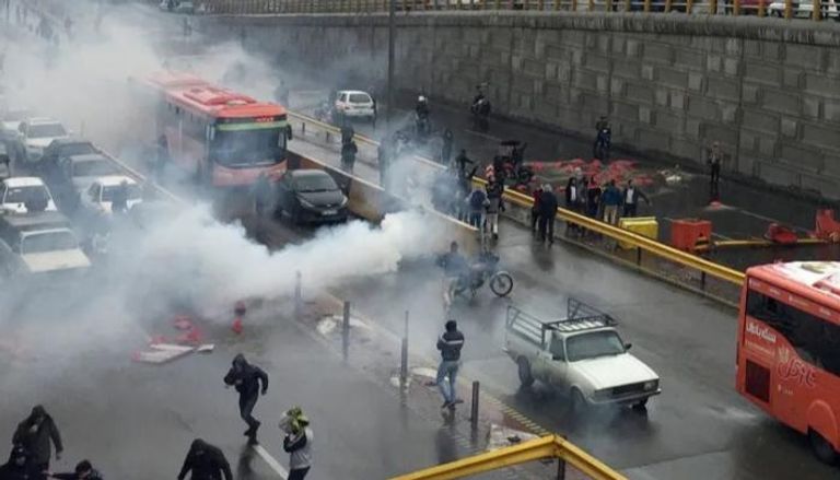 جانب من احتجاجات سابقة في إيران