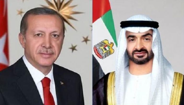 الشيخ محمد بن زايد آل نهيان ورجب طيب أردوغان