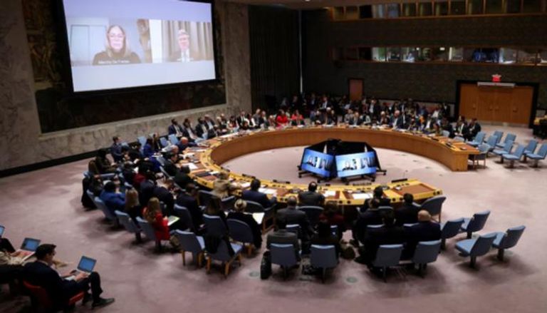 جانب من جلسة مجلس الأمن الدولي