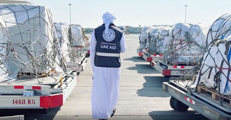 المساعدات الإماراتية إلى غزة