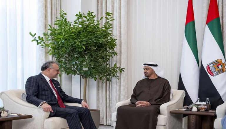 الشيخ محمد بن زايد آل نهيان يستقبل مسعد بولس