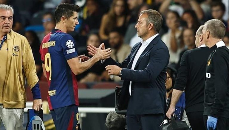 الألماني هانز فليك وروبرت ليفاندوفسكي