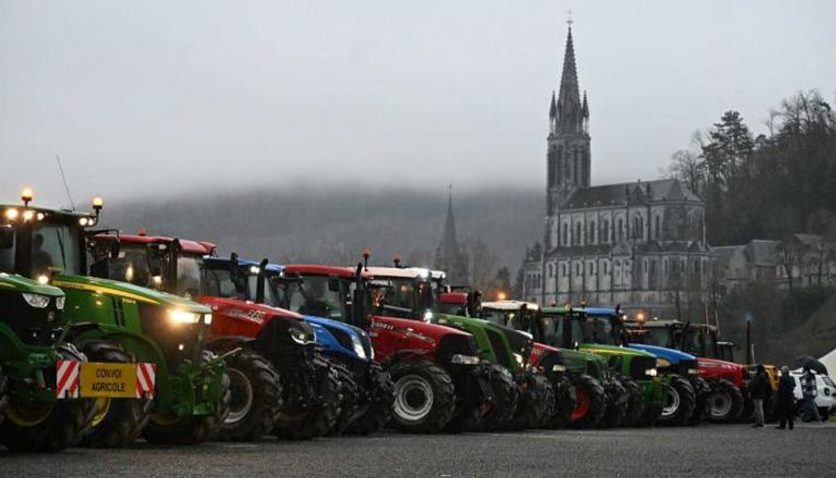 احتجاجات المزارعين في فرنسا