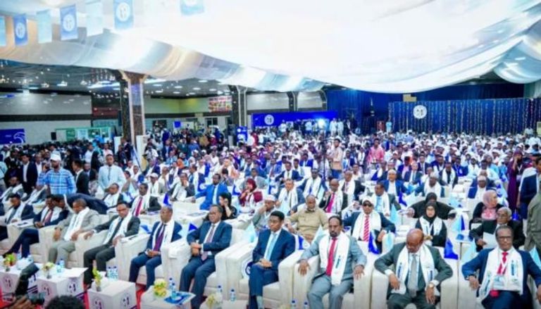 جانب من مؤتمر تحالف «اتحاد الهيبة الوطنية» في الصومال