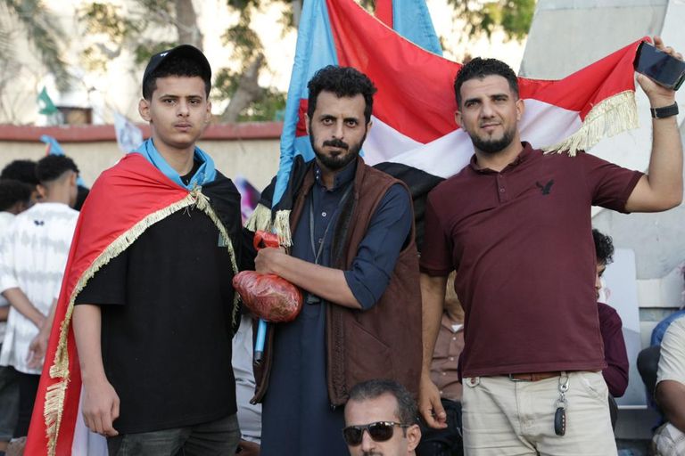 جانب من مظاهرات عدن