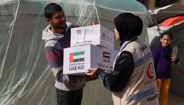 المساعدات الاماراتية لغزة