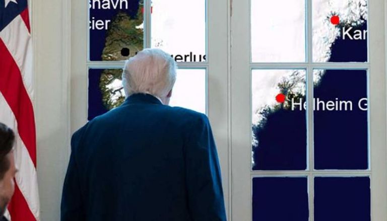 صورة نشرها البيت الأبيض لجزيرة غرينلاند