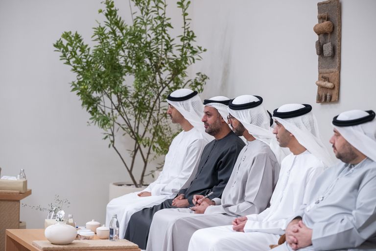  الشيخ محمد بن زايد آل نهيان وبولا أحمد تينوبو - وام