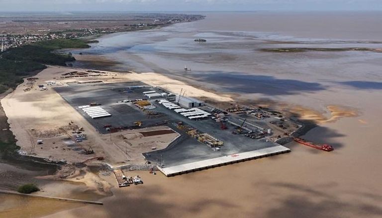 إنتاج النفط البحري بالقرب من مصب نهر ديميرارا في جورج تاون