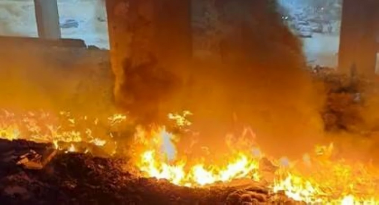 حريق معهد خدمة اجتماعية في الإسكندرية