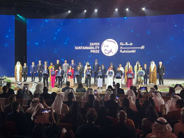 تكريم الفائزين بجائزة زايد للاستدامة لعام 2026