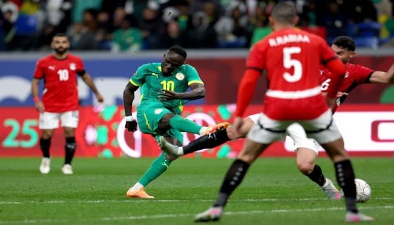 من مباراة مصر والسنغال