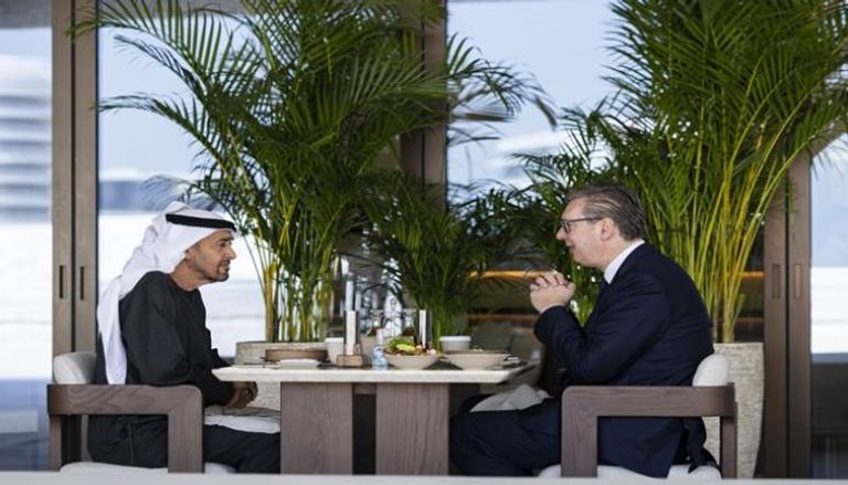 الشيخ محمد بن زايد آل نهيان وألكسندر فوتشيتش - وام