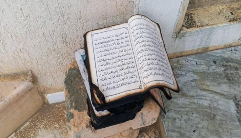 المصحف الشريف أحرقه المتطرفون في الزاوية الصوفية