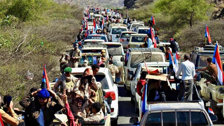 جانب من مظاهرات عدن 