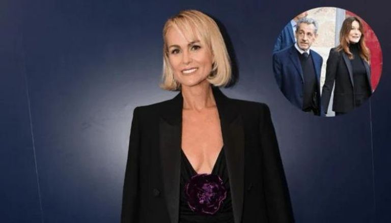 ليتيسيا هاليداي وسيرج فارسانو مع نيكولا ساركوزي