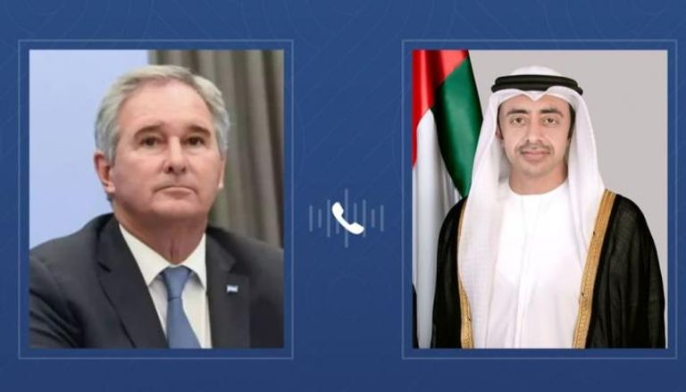 عبدالله بن زايد ووزير خارجية الأرجنتين 