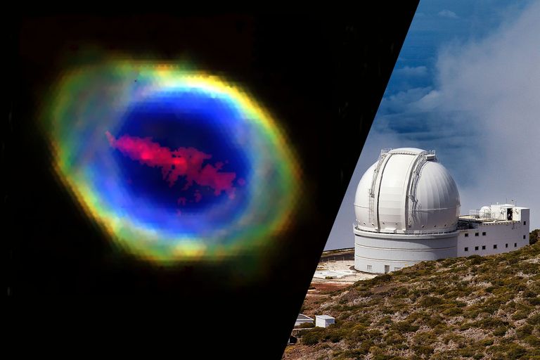  شريط من الحديد وسط سحابة كونية