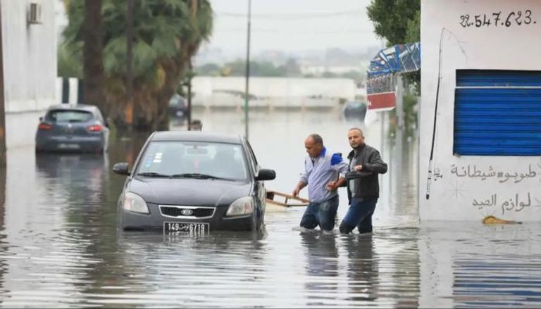 أمطار كثيفة في تونس