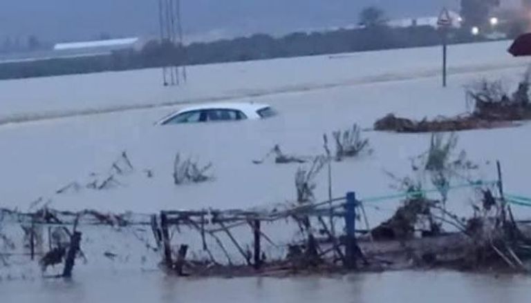 صورة من الفيضانات بتونس 