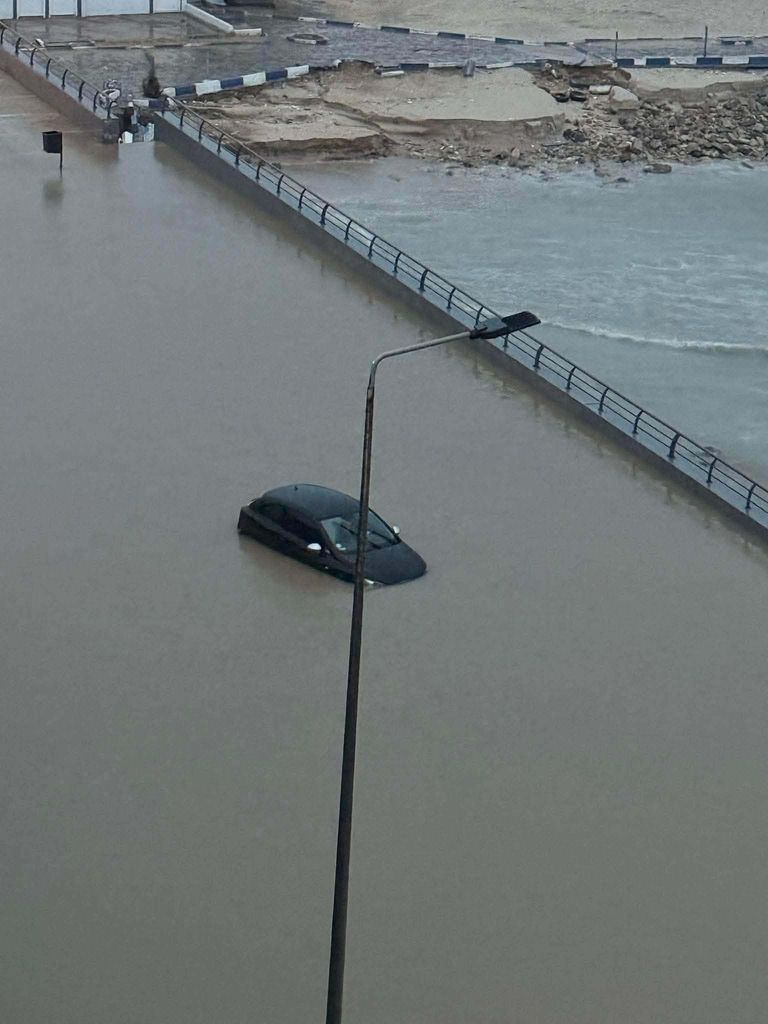 صورة من الفيضانات بتونس 