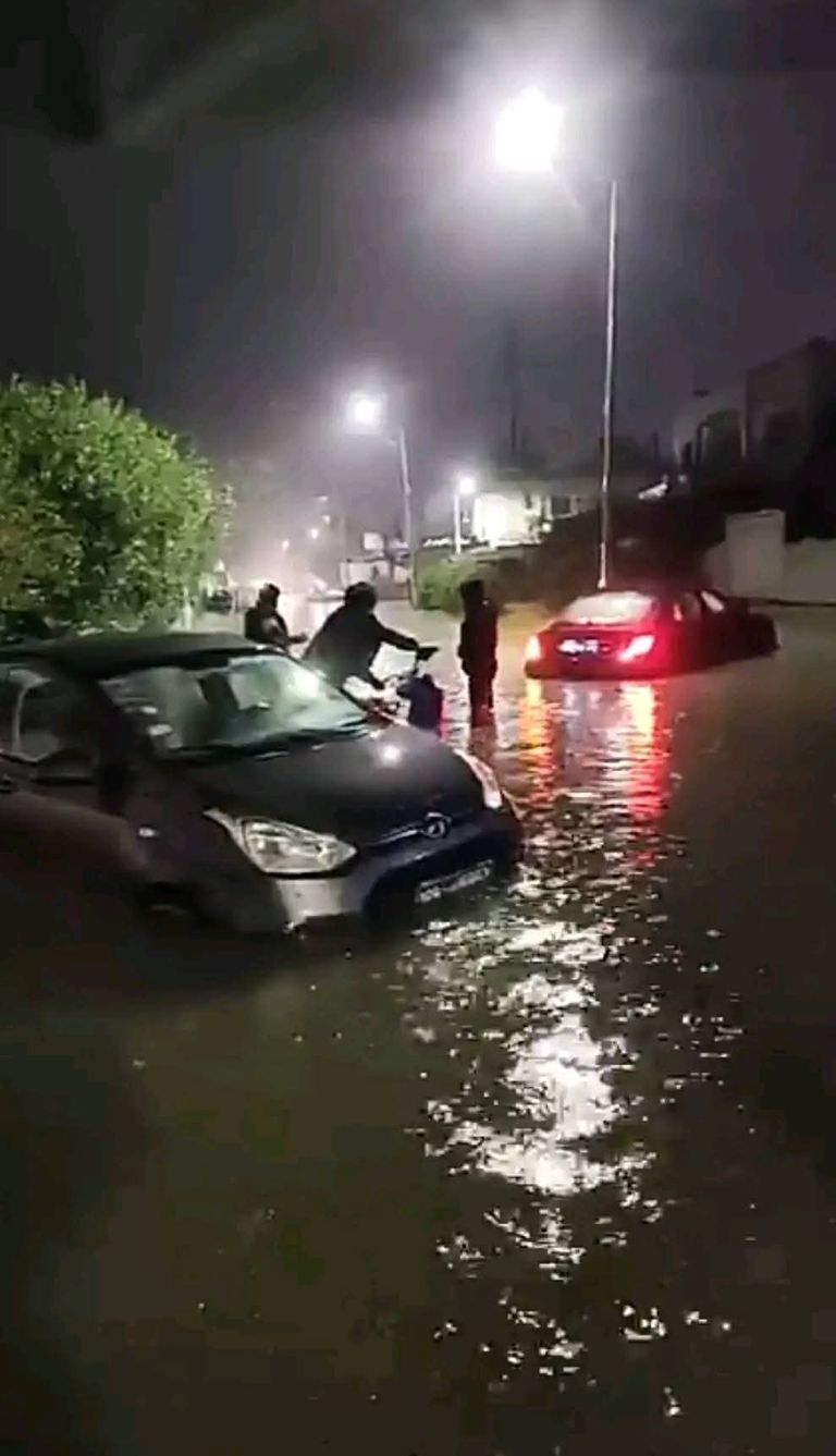 صورة من الفيضانات بتونس 