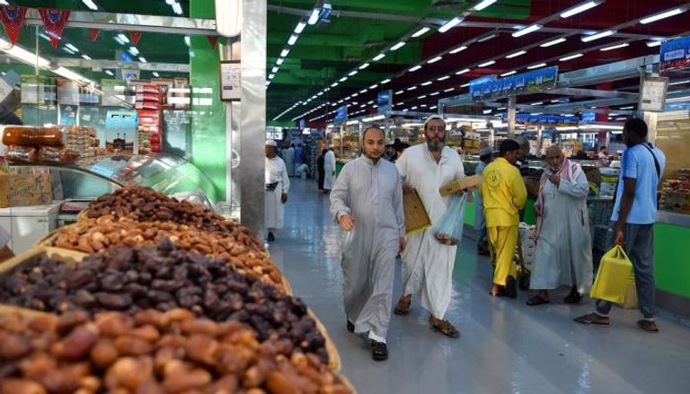 أحد أسواق تجارة الأغذية في المملكة