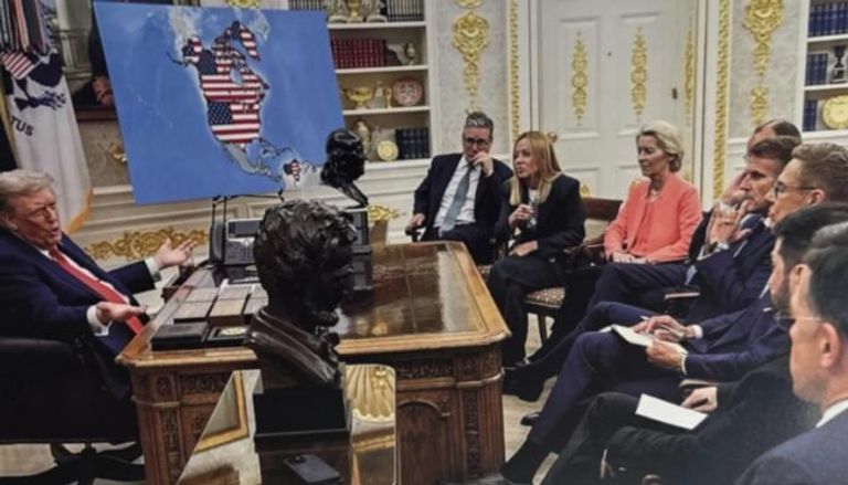 خريطة أمريكا المعدلة التي نشرها ترامب