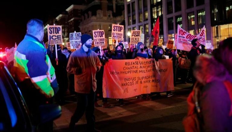 مظاهرة مناهضة لسياسات الهجرة - أ.ف.ب