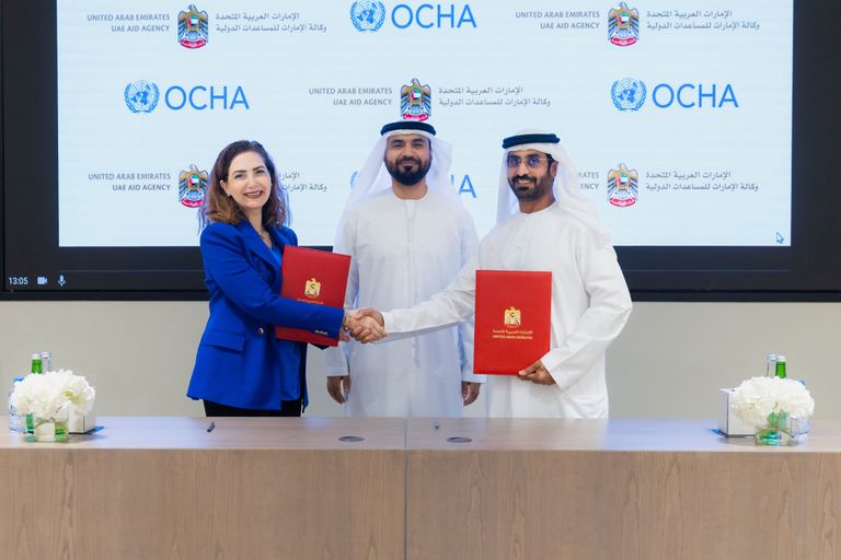 باتفاقية مع «أوتشا».. الإمارات تُسهم بـ 5 ملايين دولار  للسودان
