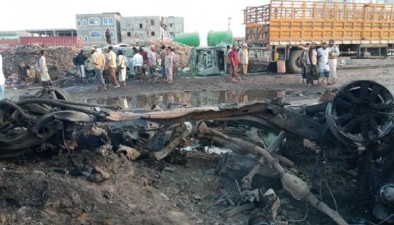 بقايا سيارة مفخخة - أرشيفية