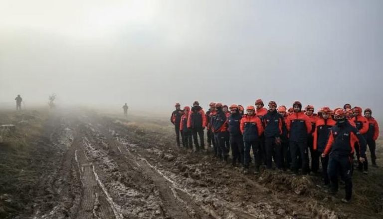 من موقع تحطم الطائرة قرب أنقرة