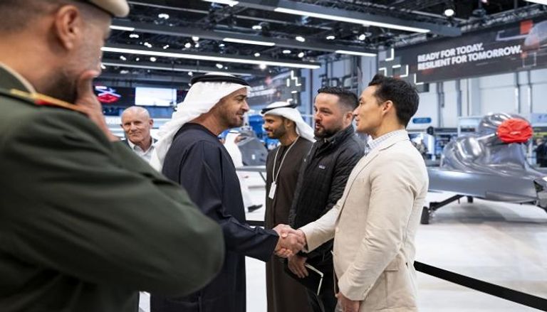 جانب من زيارة الشيخ محمد بن زايد آل نهيان رئيس دولة الإمارات