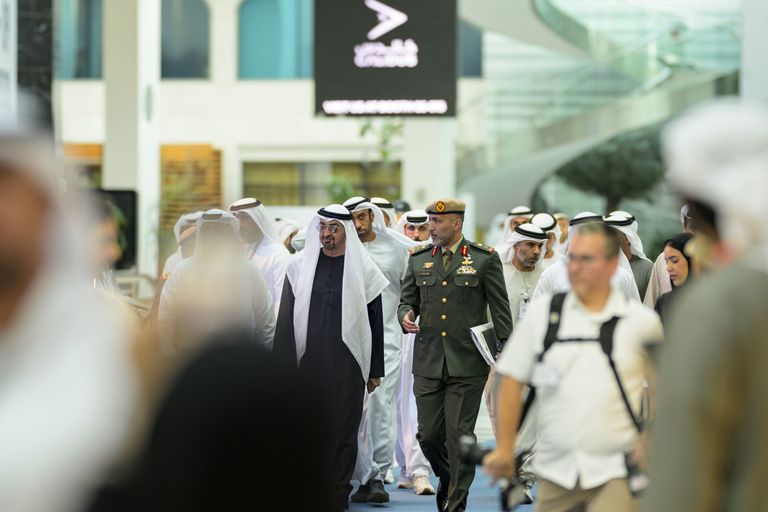 جانب من زيارة الشيخ محمد بن زايد آل نهيان رئيس دولة الإمارات