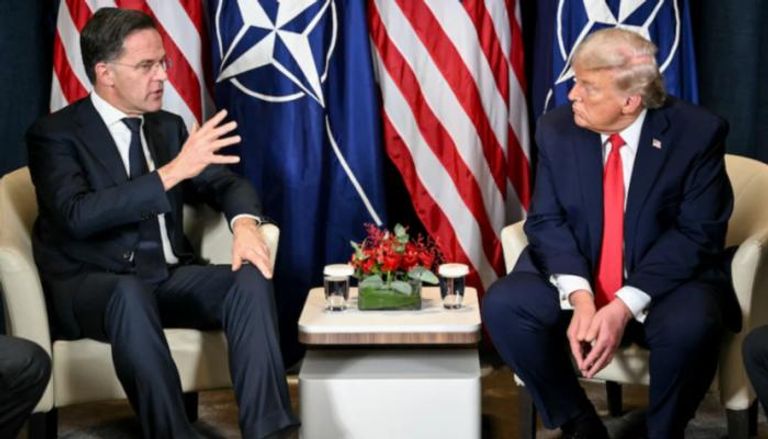 ترامب والأمين العام للناتو مارك روته
