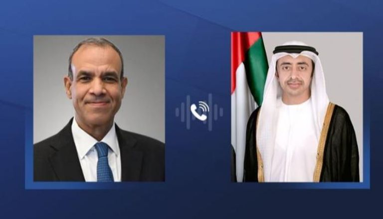اتصال هاتفي بين الشيخ عبدالله بن زايد آل نهيان ووزير الخارجية المصري