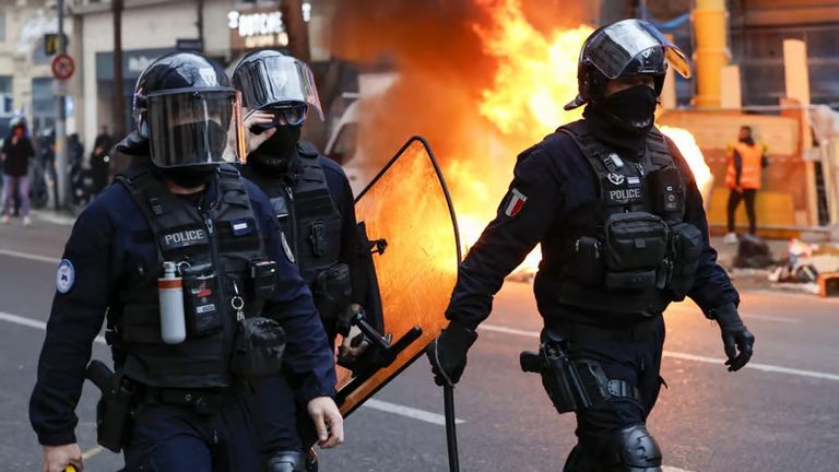 مظاهرة كردية في فرنسا