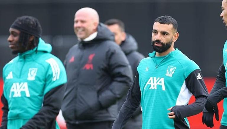 محمد صلاح وأرني سلوت في ليفربول