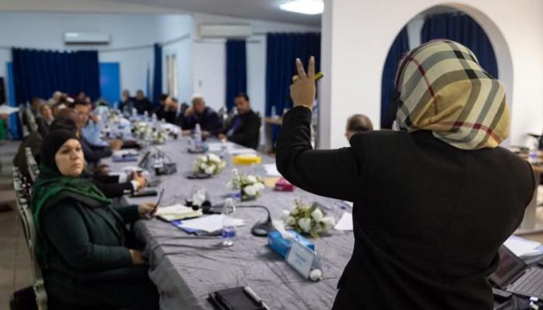 جانب من جلسات الحوار المهيكل في ليبيا